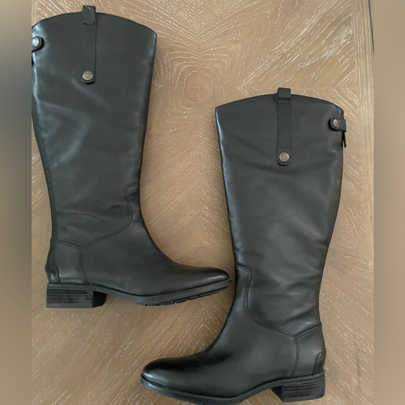 Sam Edelman | Penny2 Wide Calf Riding Boots Black Size 8 - Picture 1 of 16